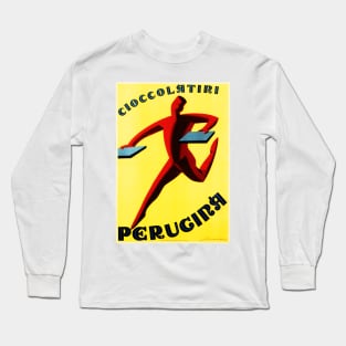 CIOCCOLATINI PERUCINA by Federico Seneca 1929 Vintage Italian Chocolates Advertising Art Long Sleeve T-Shirt